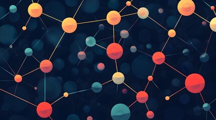 Poster - Atomic Level Detail of Graphene Nanotechnology Research Flat Design