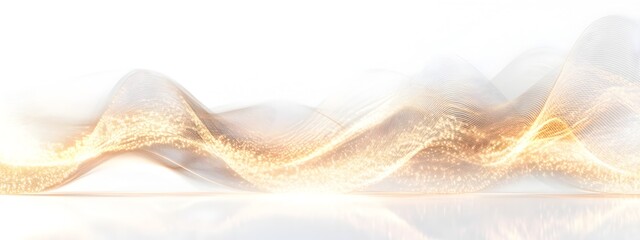 Poster - Captivating Light Wave in Standing Wave Pattern   Elegant Abstract Digital Art