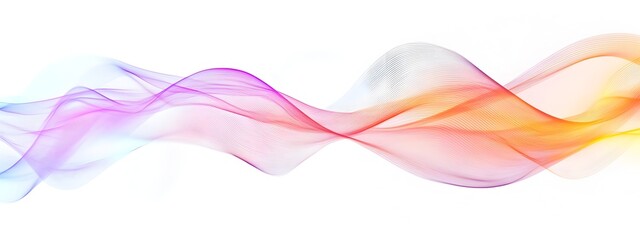 Poster - Captivating Light Wave with Vibrant Spectral Lines  An Abstract Digital of Fluid Motion and
