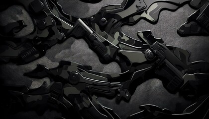 black camouflage military background