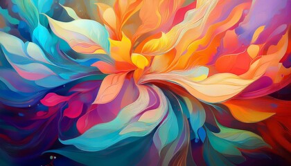 Wall Mural - Fresh and beautiful colors abstract background