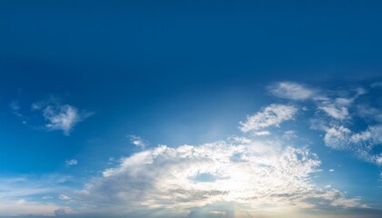 Panorama blue sky and clouds natural background.