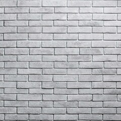 Wall Mural - Panoramic background of wide white brick wall texture. Home or office design backdrop