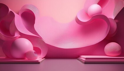 Wall Mural - Pink product background