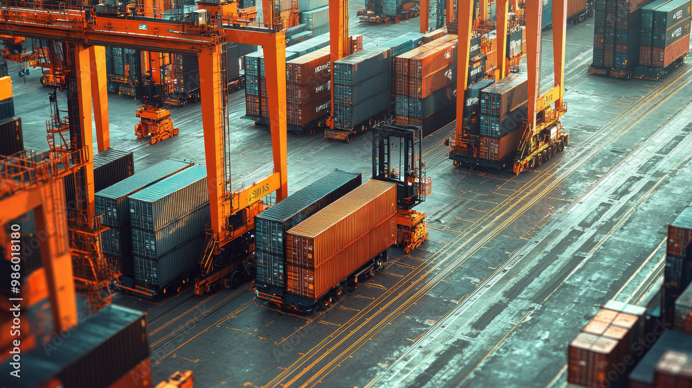 Smart Tech For Container Loading smart logistics technology, Innovative smart logistics technology in an ...