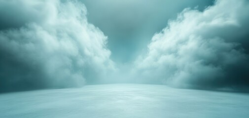 Wall Mural - the sky is filled with clouds and the sun is shining through them