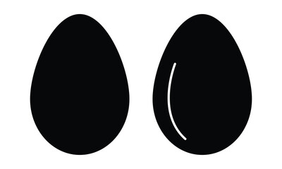 Poster - Easter Egg vector Icon. Flat style egg icon set. Vector illustration. 