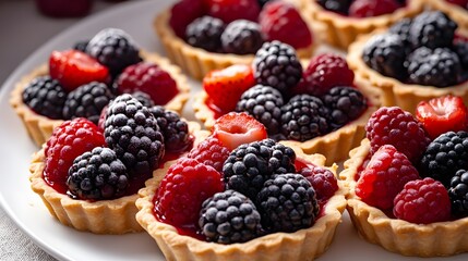 Wall Mural - Delicious Berry Tarts