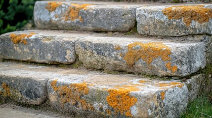 A close-up of the ancient stone steps of an amphitheatre, worn smooth by centuries of use. The weathered surface tells a story of countless performances and gatherings, with the intricate patterns of