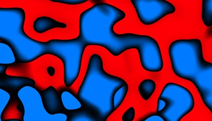 Poster - 3D abstract background with paper cut shapes. Abstract design layout for business presentations, flyers, posters and invitations. Blue carving art