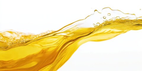 Sticker - Yellow Oil Flowing Abstract Background