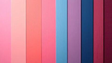 Poster - Colorful vertical stripes showcasing a vibrant palette of pink, blue, and purple tones for creative design projects.