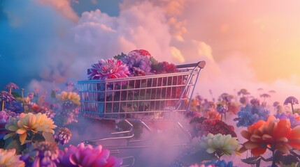 Wall Mural - graphic resource for shopping and eCommerce	