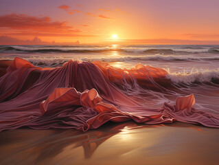 Wall Mural - Extraordinary Tropical beach sunset poster