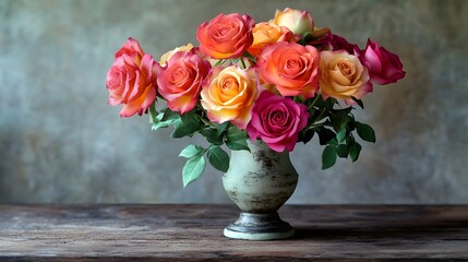 Wall Mural - Roses in a Vase