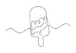 © aminul788 - Ice cream bar continuous one line drawing vector illustration