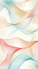 Poster - A serene abstract background featuring soft waves of pastel colors for artistic and design projects.