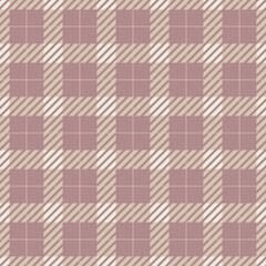 Wall Mural - Classic tweed plaid style pattern. Geometric check print in pale pink color. Classical English background Glen plaid for textile fashion design, fleece shirts or kitchen tablecloth.