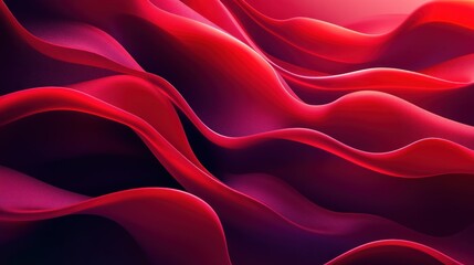 Poster - abstract red and purple wavy background with copy space.