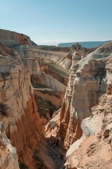 Wall Mural - Colorful Canyon Walls in a Desert Landscape