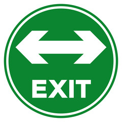 Wall Mural - Exit Two Way Arrow Symbol Sign, Vector Illustration, Isolate On White Background Label. EPS10