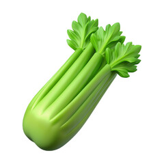 Celery Illustration for Healthy Eating Concepts and Vegan Nutrition