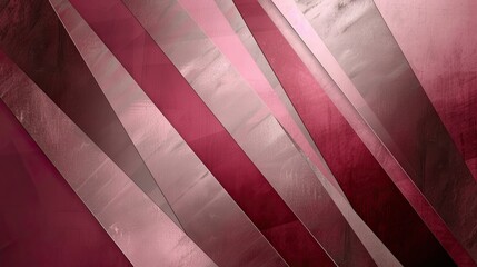 Canvas Print - Abstract wallpaper in rose to burgundy tones with bronze and silver stripes background