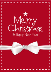 Canvas Print - Merry Christmas and Happy New Year Greeting Cards Template