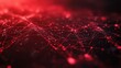 © Johannes - abstract red tech background dynamic network system artificial neural connections digital illustration