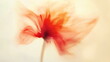 © Nikalaus - A blurred photograph of an abstract red flower on a white background