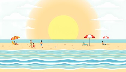 summer beach background