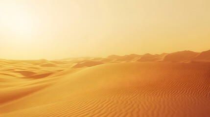 Sticker - The Golden Sand Dunes Of A Desert Landscape