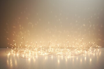 Poster - A delicate strand of mini string lights, resembling a trail of stars