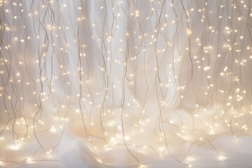 Poster - A delicate strand of mini string lights, resembling a trail of stars