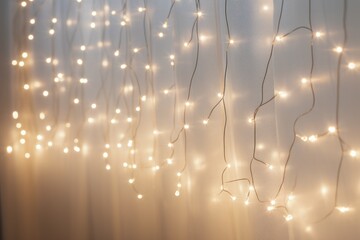 Poster - A delicate strand of mini string lights, resembling a trail of stars