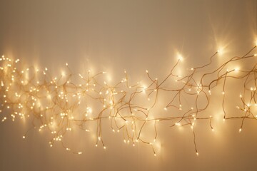 Poster - A delicate strand of mini string lights, resembling a trail of stars