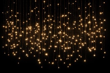Poster - A mesmerizing cascade of twinkling string lights, creating a magical and enchanting atmosphere