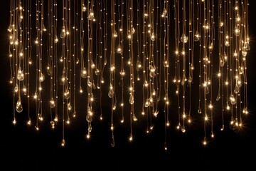 Poster - A mesmerizing cascade of twinkling string lights, creating a magical and enchanting atmosphere