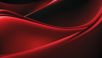 Poster - abstract red wavy background, illustration