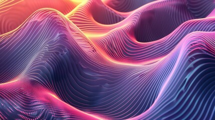 Poster - Modern Abstract Wavy Background