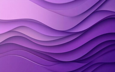 Canvas Print - Abstract Purple Waves