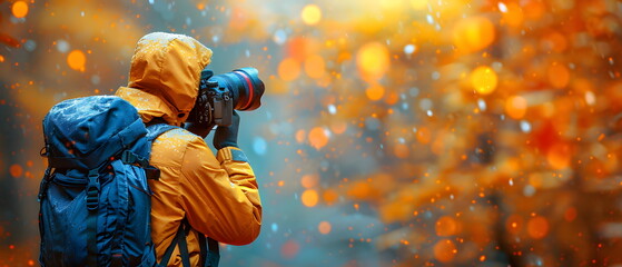 World Photography Day, Close-up views of a glass, brush, and roller with a focus on photographic equipment and optical precision, photo save green world