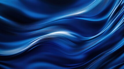 Wall Mural - Abstract Blue Wave Background