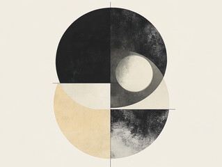 Poster - Minimalist Geometric Poster with Layered Elements