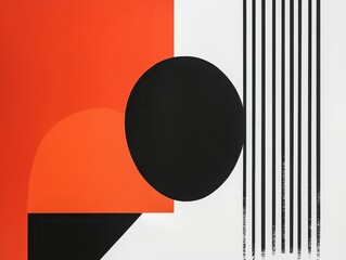 Poster - Modern Graphic with Bold Simple Shapes