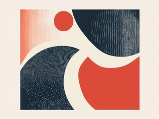Poster - Modern Abstract Shapes in Simple Design