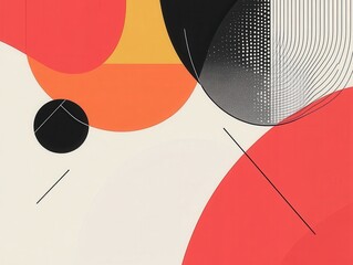 Poster - Modern Abstract Shapes in Clean Minimal Aesthetics