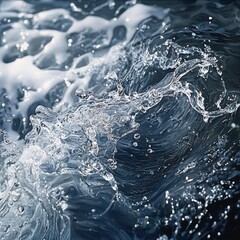 Wall Mural - Water splashes and ripples