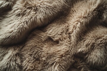 plush fur texture in soft brown tones, creating a cozy and warm feel