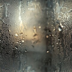 Poster - Water droplets on glass